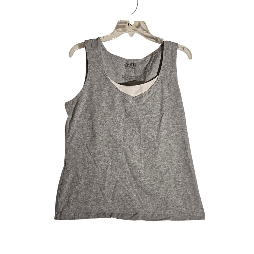 Danskin Now Active Tank Top Women's XXL Grey V-Neck Sleeveless Athleisure S